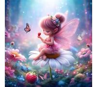 Woods Flower Fairy Jigsaw Puzzle 200 Pieces 28x28cm/11x11inch, Difficult Jigsaw Puzzles for Adults 200, Beautiful Art Work, Great Festive Puzzle Gift for Men/Women