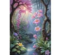 Woods Flowers 1000 Piece Jigsaw Puzzles for Adults, Colourful, Challenging & Brainteasing Adult Puzzles 1000 Pieces Sunshine, Fun jigsaws for The Whole Family 30x20 Inch