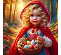 Woods Girl Jigsaw Puzzle 1000 Pieces 65x65cm/26x26inch, Difficult Jigsaw Puzzles for Adults 1000, Beautiful Art Work, Great Festive Puzzle Gift for Men/Women