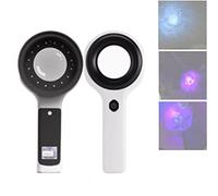 Woods Lamp - Analizador de piel - Prueba de belleza profesional para el cuidado facial, detector de luz púrpura para análisis de piel, detección de tiña y orina de mascotas, detección de moho