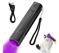 Wood's - Lámpara UV portátil, 365 nm, para mascotas, gatos, perros, luz negra, linterna UV con detector de tiña para gatos, detector de orina de mascotas para analizar la piel de perros y gatos
