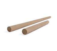 Woodsellers Barra redonda de roble de 20 mm de diámetro [300 - 1000 mm de longitud a elegir] - Barra redonda de madera maciza natural y cepillada lisa - secado técnico - para muebles, manualidades y
