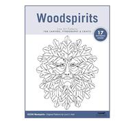 Woodspirits Line Art Patterns for Carving, Pyrography & Crafts (Fox Chapel Publishing) 17 Original Designs by Lora Irish of Green Men, Nature Faces, Oak Leaf Wood Spirits, Friendly Sprites, and More