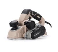 WOODSTARTER - Cepillo eléctrico de mano con cable de 7,7 AMP 15000 rpm con guía de borde y bolsa para polvo, ancho de cepillado 3-1/4" para carpintería