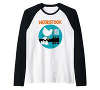 Woodstock Bird in a Circle Camiseta Manga Raglan