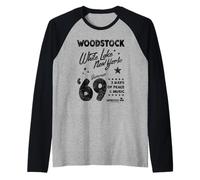 Woodstock Guitar Location Camiseta Manga Raglan