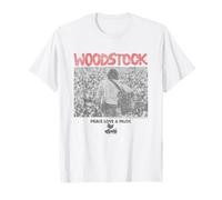 Woodstock Guitar Playing to The Crowd Camiseta