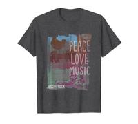 Woodstock Peace, Love and Music Camiseta