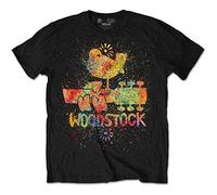 Woodstock - T-Shirt # L Black Unisex # Splatter