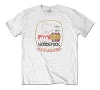 Woodstock - T-Shirt # Xxl Unisex White # Peace Love Music