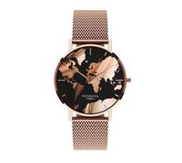 Woodstock Zambon® Reloj de mujer Sunset impermeable, Oro rosa de 18 quilates, 32mm, Minimalista