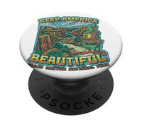 Woodsy Owl Keep America Beautiful Grand Canyon National Park PopSockets PopGrip Adhesivo