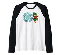 Woodsy Owl Keep Our Planet Clean Vintage Artwork Camiseta Manga Raglan