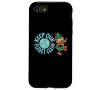 Woodsy Owl Keep Our Planet Clean Vintage Artwork Carcasa para iPhone SE (2020) / 7/8