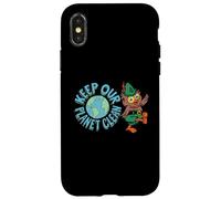 Woodsy Owl Keep Our Planet Clean Vintage Artwork Carcasa para iPhone X/XS