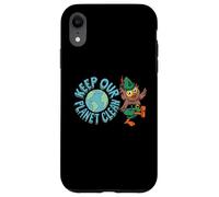 Woodsy Owl Keep Our Planet Clean Vintage Artwork Carcasa para iPhone XR