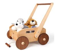 Woodtoe Montessori - Juguete educativo para bebé de madera, velocidad ajustable, juguete para caminar, juguete educativo para niños pequeños y niñas