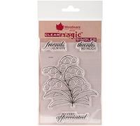 Woodware Jane Gill-Sello mágico Transparente, diseño de Flores de Burbujas, acrílico, A6