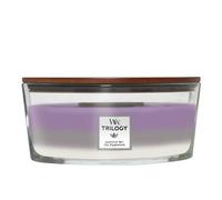 WoodWick Vela perfumada Ellipse Trilogy – mecha crujiente, hasta 50 h – Cielo Amatista