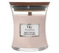 WoodWick Candle Shop Spain Vela con Fraganica de Vanilla y Sal Marina, Cera, Rosa, 7.1x7.0x7.8 cm