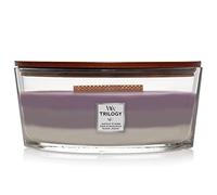 WoodWick Vela perfumada Ellipse Trilogy – mecha crujiente, hasta 50 h – Cielo Amatista