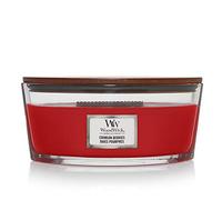 WoodWick Ellipse Vela perfumada | Bayas carmesí | con mecha crepitante | Tiempo de combustión: hasta 50 horas