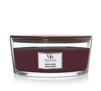 WoodWick Ellipse Vela perfumada | Cereza negra | con mecha crepitante | Tiempo de combustión: hasta 50 horas