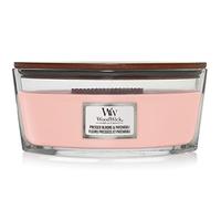 WoodWick Ellipse - Vela perfumada con mecha crujiente, flores prensadas y pachulí, hasta 50 horas de tiempo de combustión