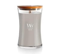 WoodWick Hourglass Vela Aromática en Tarro Grande, Gris (Wood Smoke), 610g