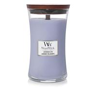 WoodWick Hourglass Vela Aromática en Tarro Grande, Morado (Lavender Spa), 610g