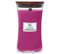 WoodWick Hourglass Vela perfumada mecha crepitante | Bayas silvestres y remolacha | Hasta 130 horas de duración
