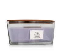 WoodWick Vela aromática Hearthwick Elipse – Spa de lavanda, mecha de madera, 453,6 g