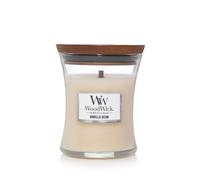 WoodWick Medium Hourglass Candle Vanilla Bean - Premium Soy Blend Wax Pluswick Innovation Wood Wick Perfect for Gifting and Aesthetically