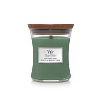 Woodwick Vela perfumada con hojas de menta y jarrón de roble - 275,0 g