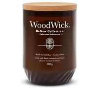 WoodWick Renew - Vela perfumada con mecha crujiente, vela grande de grosella negra y rosa, mezcla de cera de soja y coco a base de plantas, fabricada con materiales reciclados
