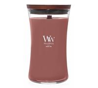 WoodWick Vela Perfumada con Mecha Crepitante | Vela Grande en Forma de Reloj de Arena Rouge Oud | Velas de Larga Duración: Hasta 130 Horas | Regalos Perfectos para Mujeres