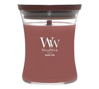 WoodWick Vela Perfumada con Mecha Crepitante | Vela Mediana en Forma de Reloj de Arena Rouge Oud | Velas de Larga Duración: Hasta 60 Horas | Regalos Perfectos para Mujeres