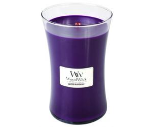 WoodWick Spiced Blackberry vela con fragancia y mecha de madera 609,5 g