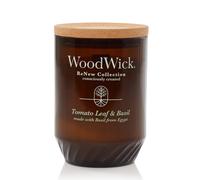 Woodwick tomato leaf & basil vela otro tomate, verde albahaca marrón