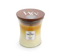 WoodWick Trilogy vela perfumada mediana en forma de reloj de arena con Pluswick Innovation, Frutas de verano