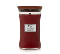 WoodWick Vela perfumada grande reloj de arena – Mecha crepitante, Chai con canela, hasta 130 h