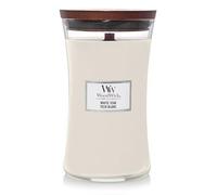 Vela aromática WoodWick White Teak con mecha de madera 609,5 g