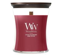 WoodWick | Vela mediana | Spiced Blackberry | Gran regalo para mujeres