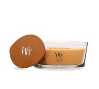 WoodWick Vela Perfumada con Mecha Crepitante | Vela Elipse Golden Bourbon | Velas de Larga Duración: Hasta 50 horas de duración | Regalos perfectos para mujeres