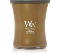 WoodWick Vela perfumada con mecha crepitante | Vela mediana de reloj de arena Volcanic Orris | Velas de larga duración: hasta 60 horas | Regalos perfectos para mujeres