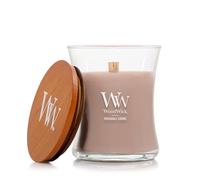 WoodWick Vela Perfumada con Mecha Crepitante | Vela Mediana en Forma de Reloj de Arena Patchouli Crème | Velas de Larga Duración: Hasta 60 Horas | Regalos Perfectos para Mujeres