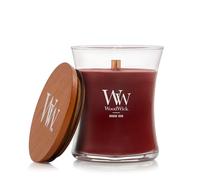 WoodWick Vela Perfumada con Mecha Crepitante | Vela Mediana en Forma de Reloj de Arena Rouge Oud | Velas de Larga Duración: Hasta 60 Horas | Regalos Perfectos para Mujeres