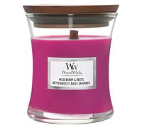 Woodwick Vela Perfumada con Mecha Crepitante, Vela Mini Hourglass Wild Berry y Beets, Hasta 20 Horas de Duración, Regalo para Mujeres