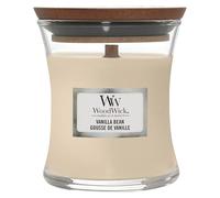 Woodwick Vela Perfumada con Mecha Crepitante, Vela Mini Reloj de Arena de Vainilla, Hasta 20 horas de duración, Regalo para mujeres
