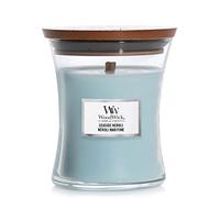 WoodWick Vela perfumada de reloj de arena mediana con mecha agrietada | Seaside Neroli | hasta 60 horas de tiempo de combustión